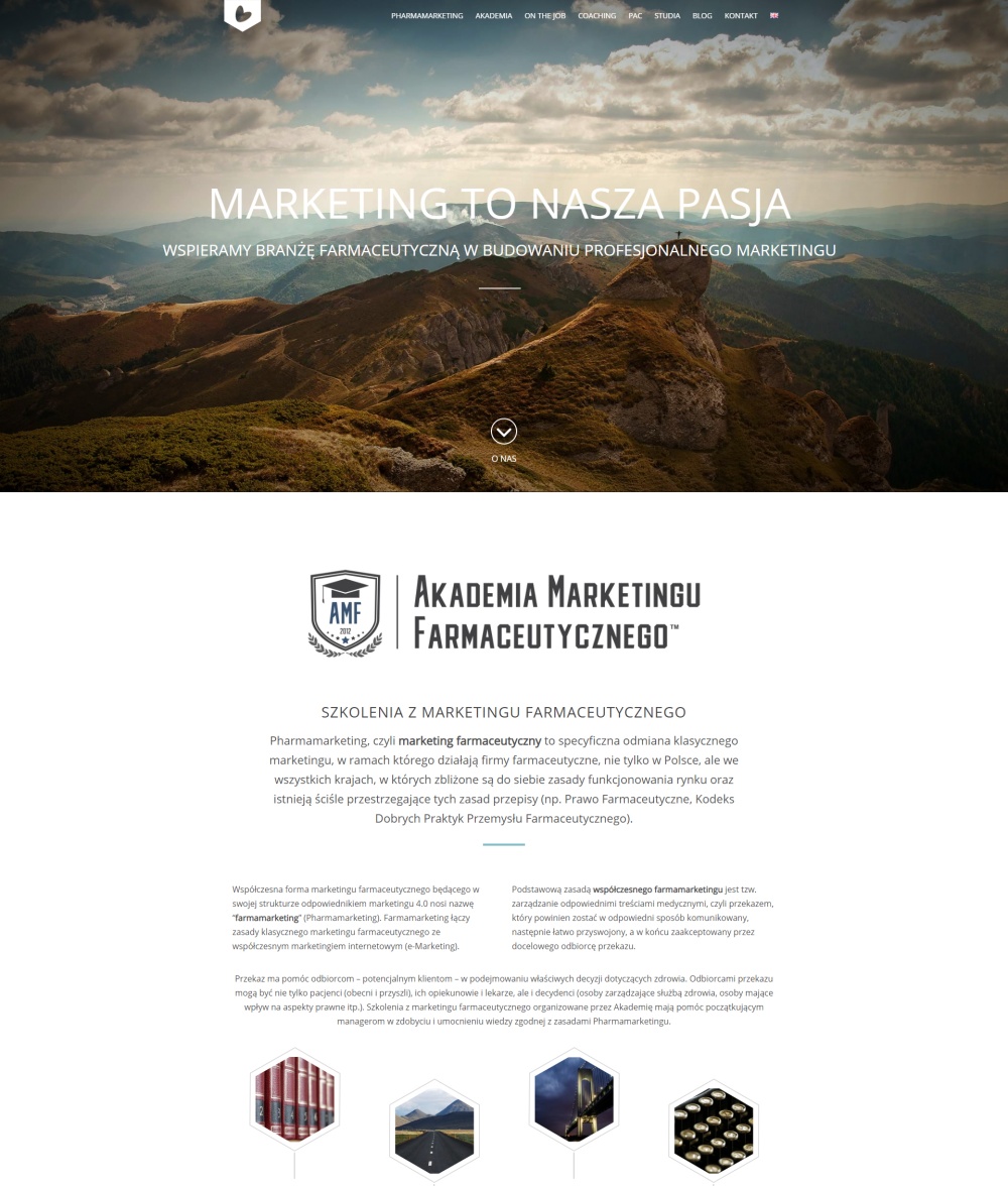 Akademia Marketingu - strona wordpress