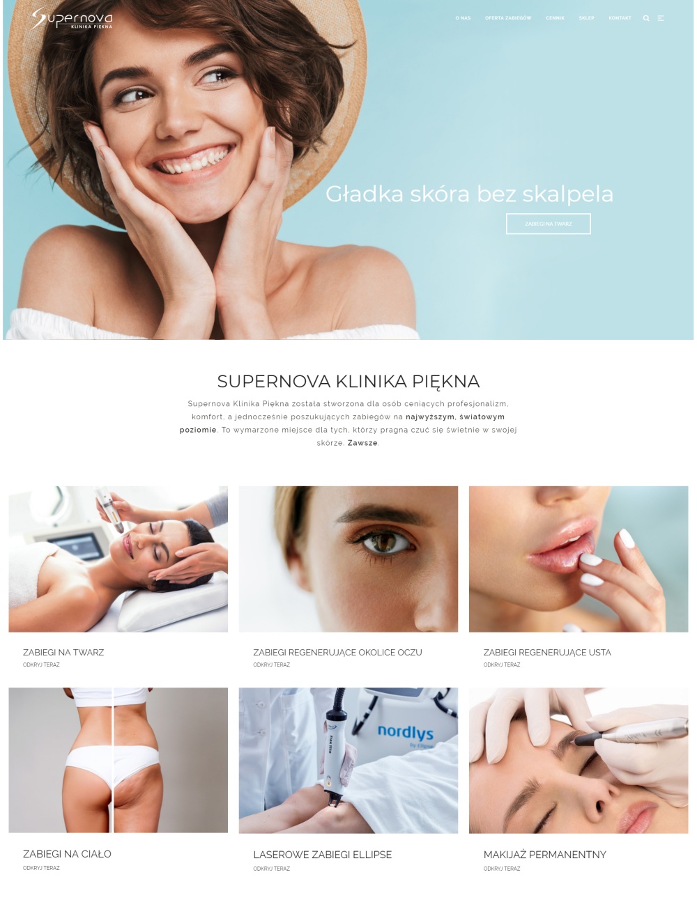 Klinika Supernova - strona na wordpressie_m