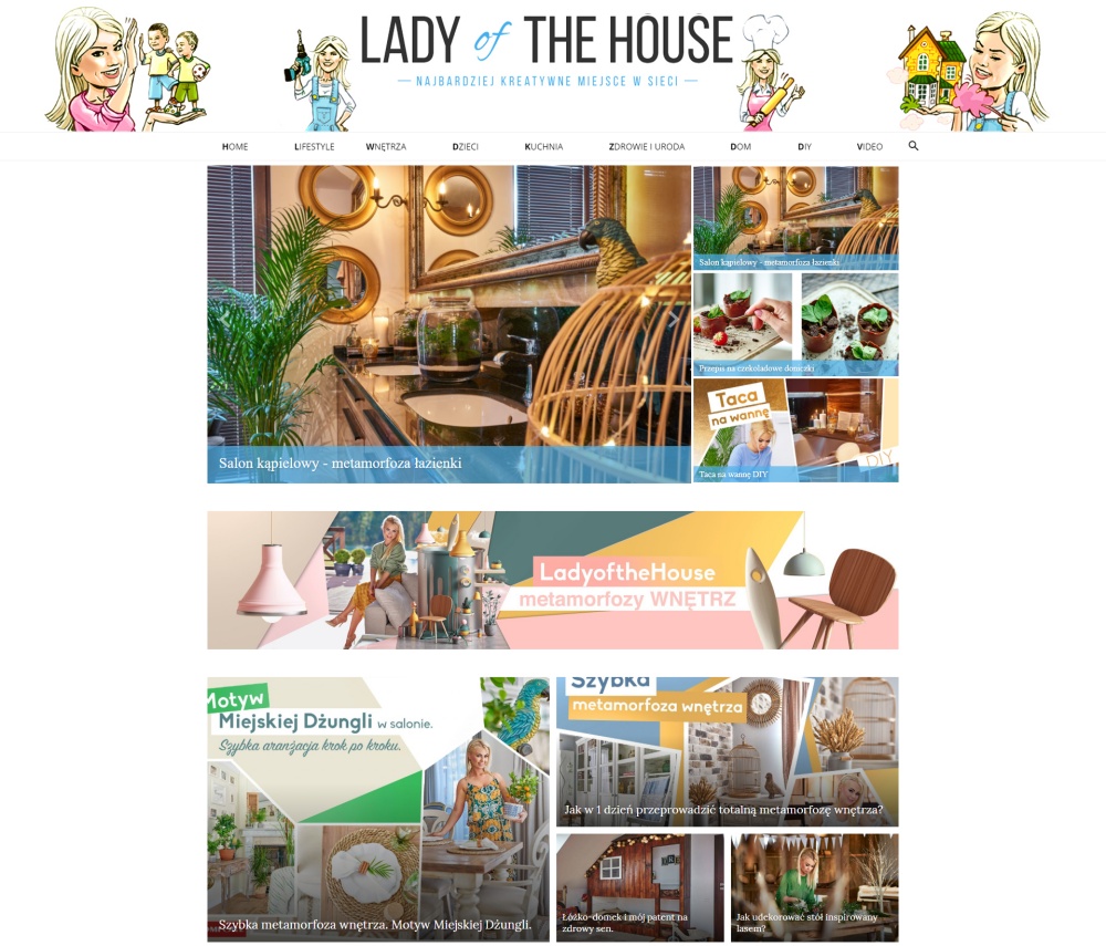 ladyofthehouse blog na WordPressie